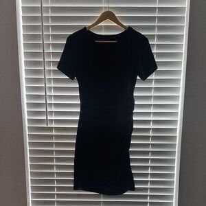 Elegant Black Short Sleeve Dress